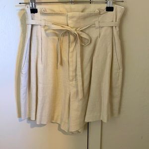 Abercrombie NWT linen paper bag shorts